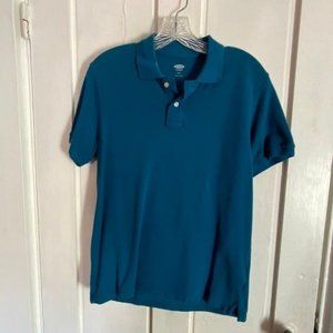 Old Navy Polo Shirt Teal Blue Like New Short Sleeve